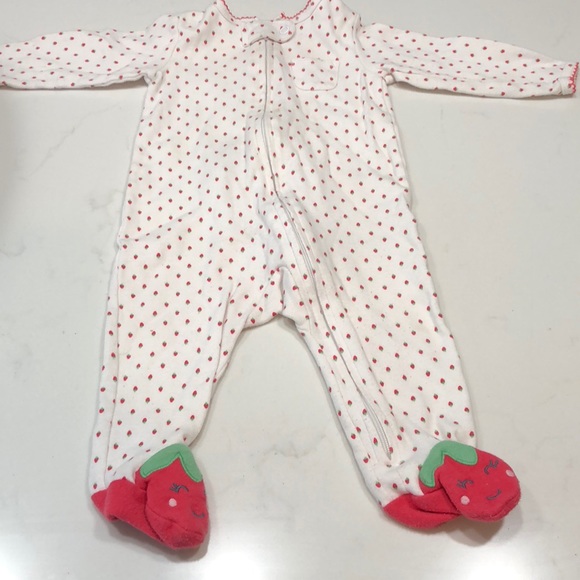 carter's strawberry sleeper